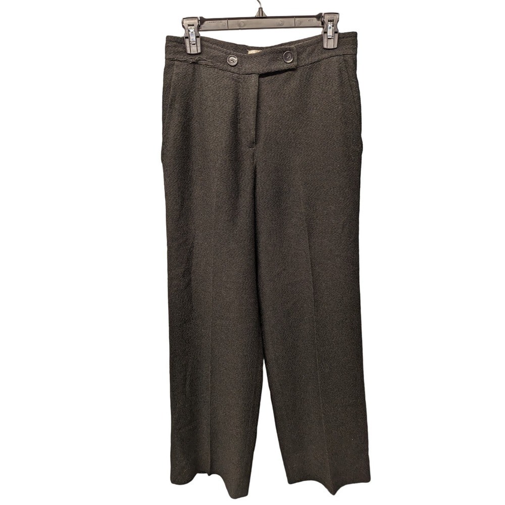 MAX MARA Size 8 Pants Bootcut Casual Work Button Zip Fly‎ Seam Pockets